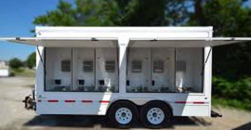 12 Station Handwashing Trailer Rental & Pool Water Delivery in Whittier CA